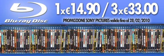 Promo Blu-Ray SONY: 3 x 33 euro
