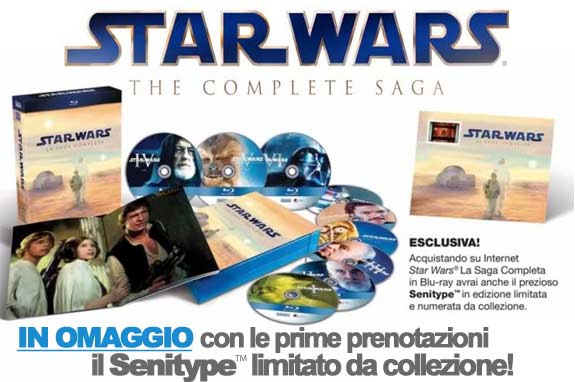 Star Wars la saga completa in Blu-Ray Disc