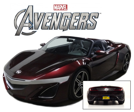 Acura  2012 on Acura Nsx Roadster 2012 Avengers Movie Tony Stark Iron Man 1 43 Model