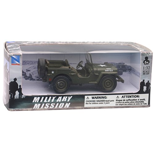New Ray Auto Da Collezione Jeep Willys 1:32 – Modello Militare Die-Cast Per Collezionisti – Replica Ufficiale Seconda Guerra Mondiale - 4