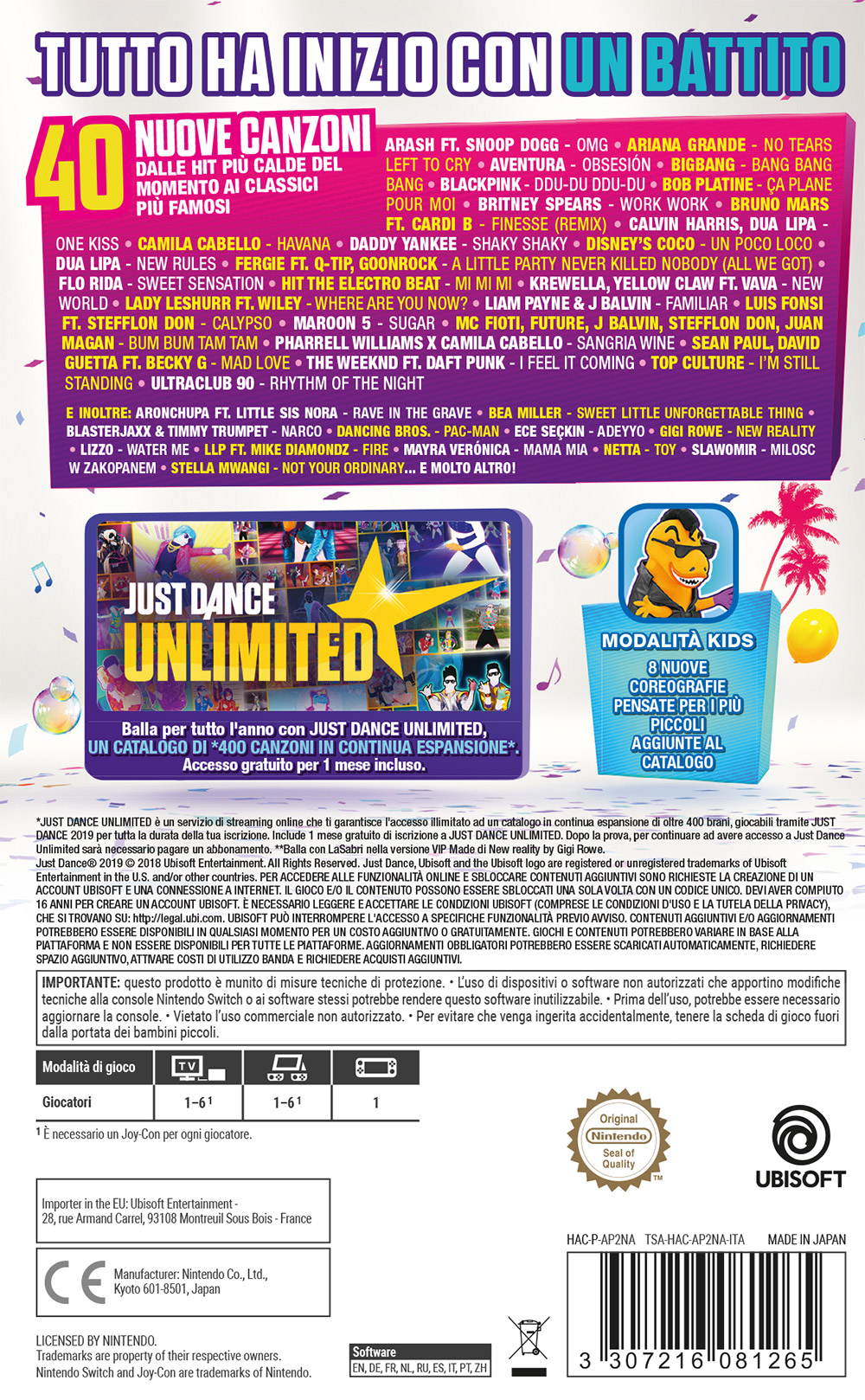 just dance 2019 subscription switch