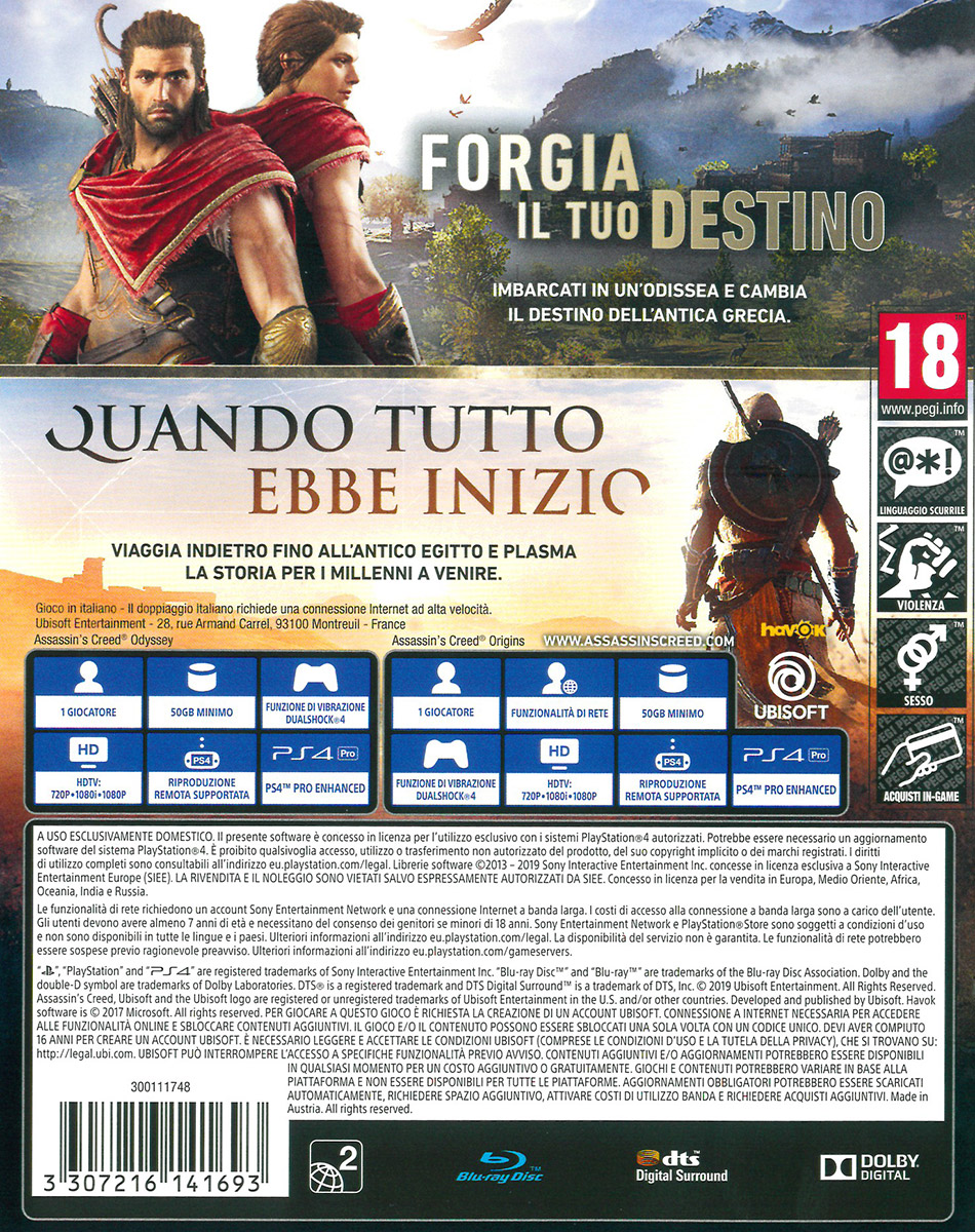 assassin's creed odyssey psn