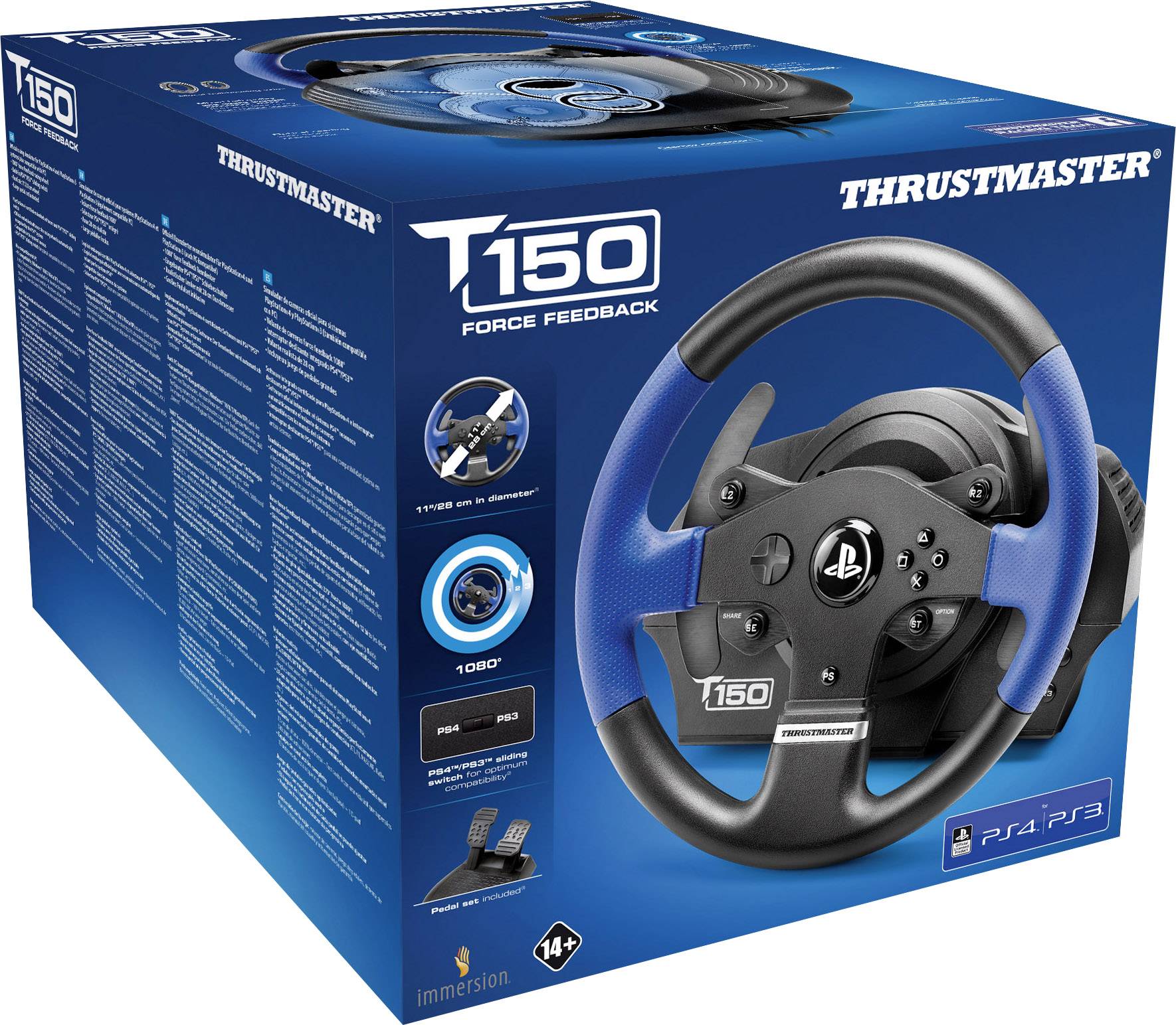Thrustmaster t150 force feedback Racing Wheel And Pedal
