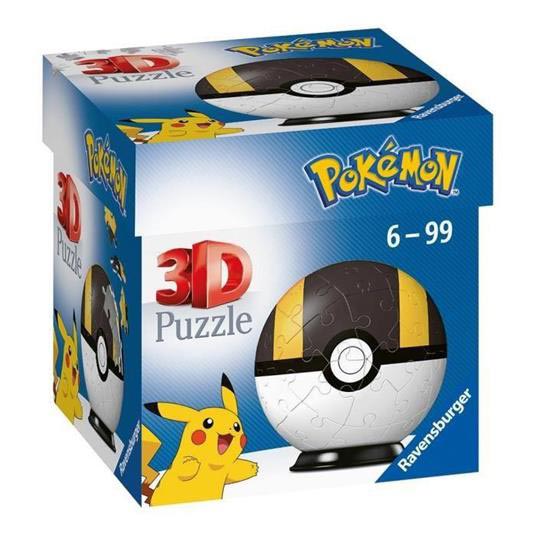 Pokemon Pokeball Nera Ultraball Puzzle 3D 54pz RAVENSBURGER - Foto 2 di 2