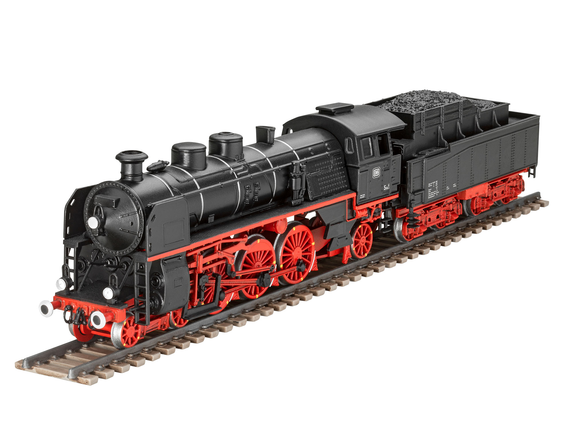 Express Locomotive S3/6 Br18(5) With Tender 2'2't 1:87 Plastic