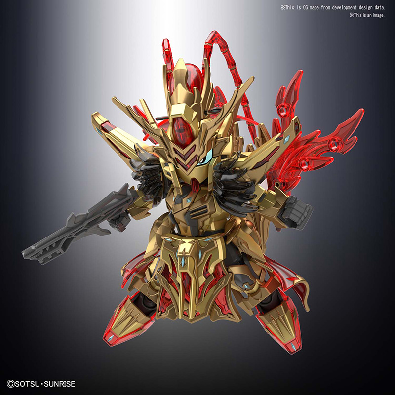 Sangoku Sokets Zhou Yu Akatsuki GUNPLA SD Model Kit BANDAI - Imagen 3 de 5