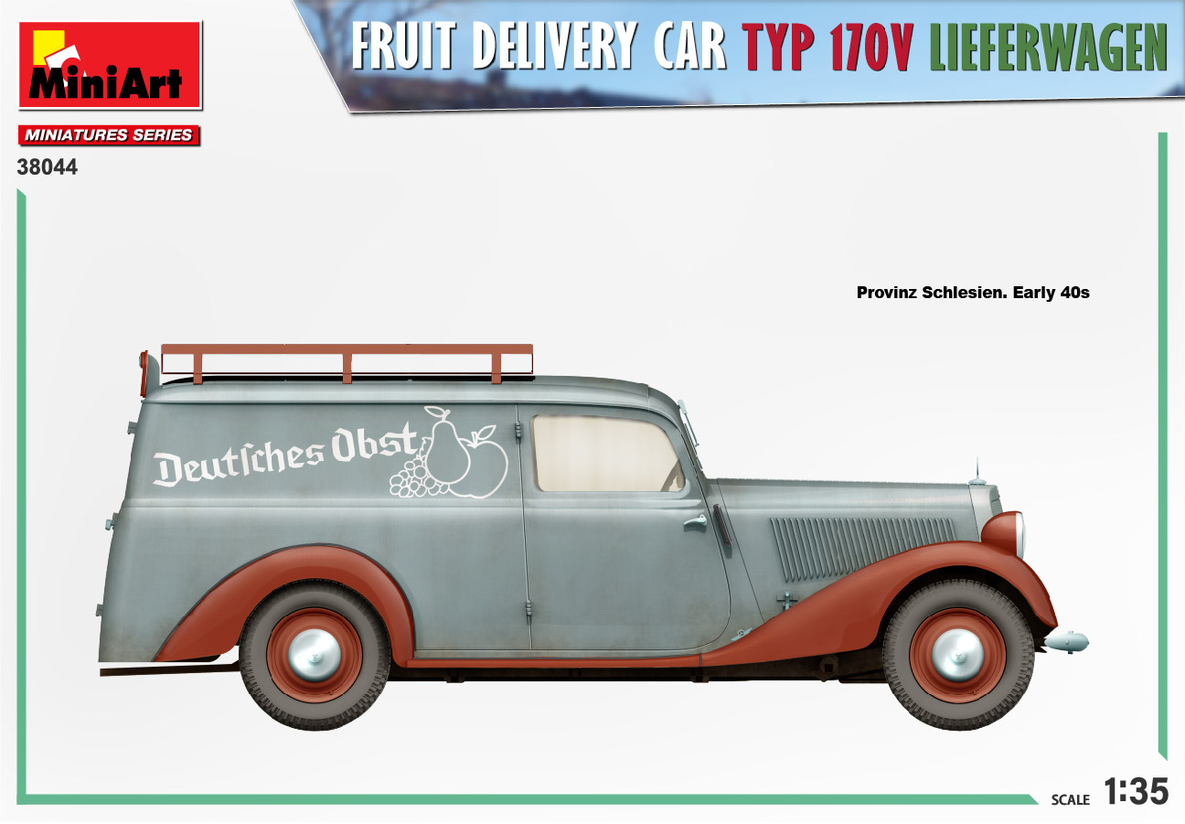 Fruit Delivery Van Typ 170v Lieferwagen 1:35 Plastic Model Kit MINIART
