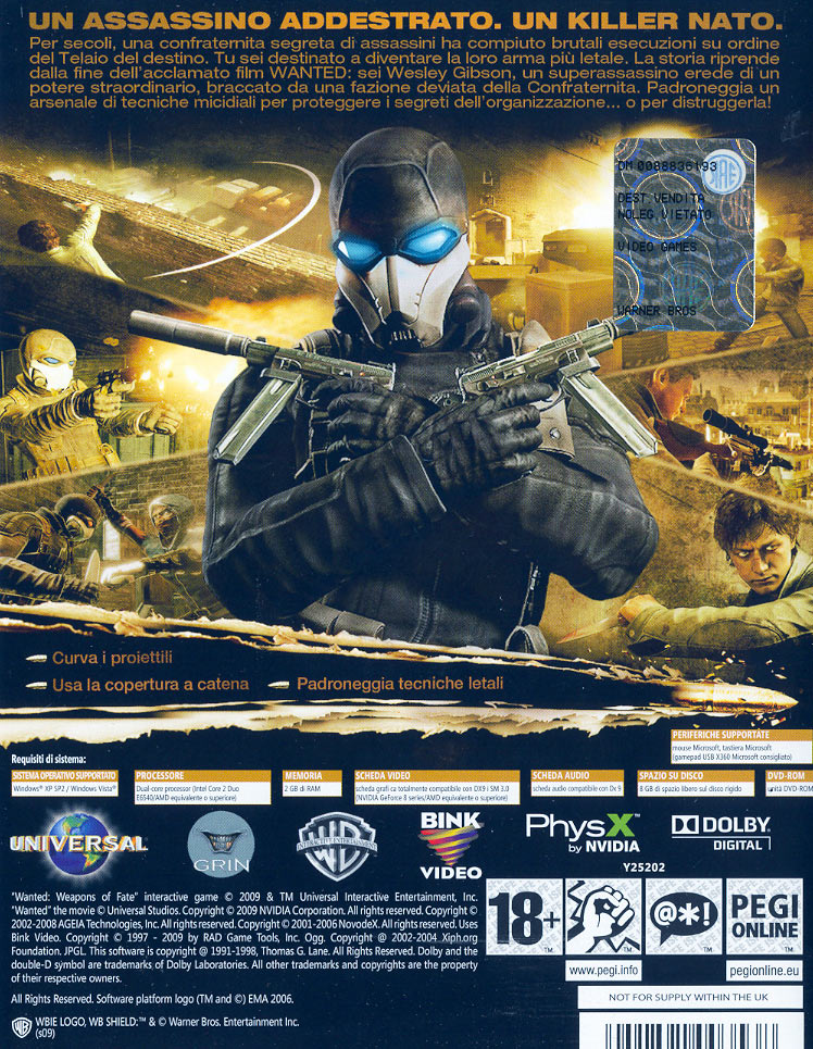 Wanted Weapons of Fate PC Warner Bros | eBay