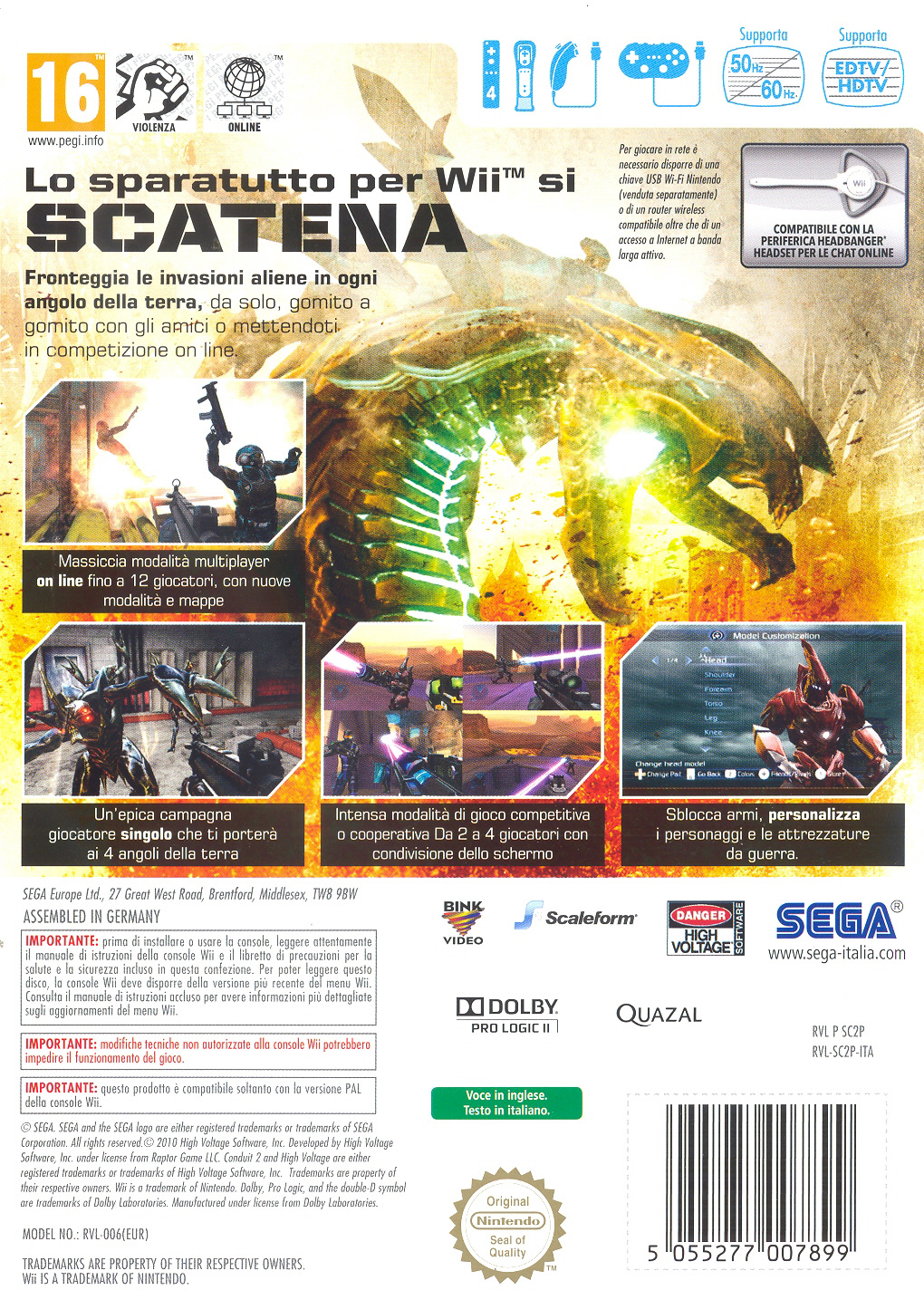 The Conduit 2 Nintendo Wii Sega | eBay