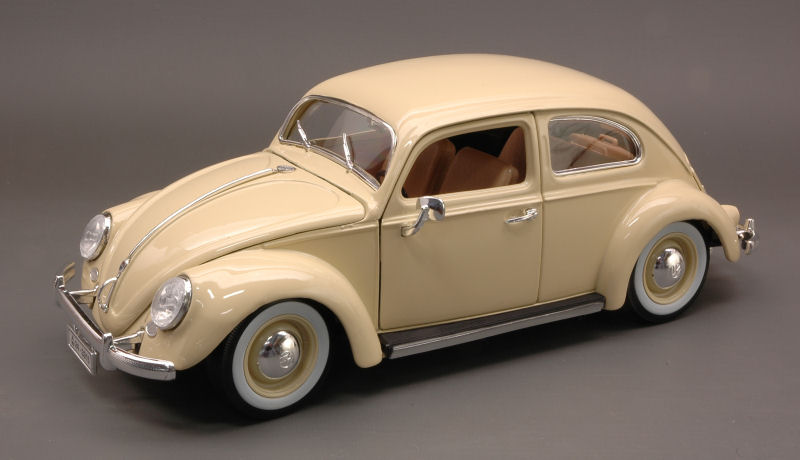 Volkswagen VW Kafer Beetle 1955 Cream 1:18 Model 12029CR