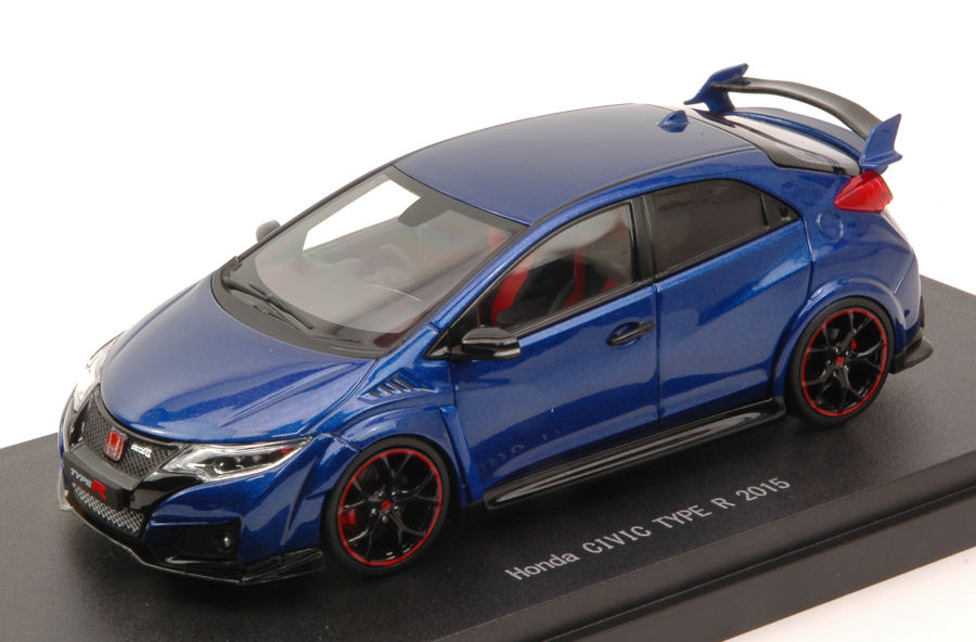 Honda Civic Type R 2015 Brillant Sporty azul Metallic 1 43 Model 45355 EBBRO Honda Civic Type R 2015 Brillant Sporty azul Metallic 1 43 Model 45355 EBBRO
