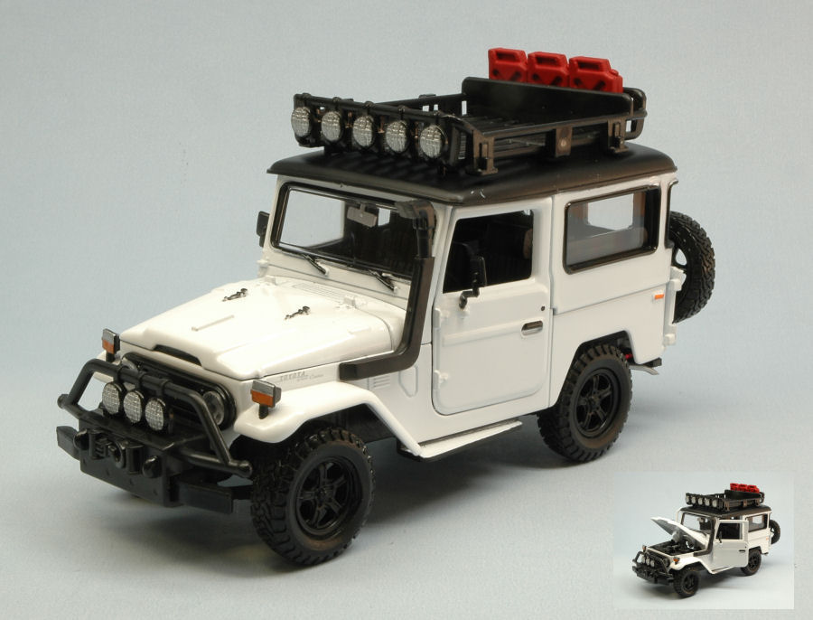 ミニカー Toyota FJ40 Land Cruiser 1:24 Toyota FJ40 Land Cruiser 1974 White 1:24 Model Motormax | eBay