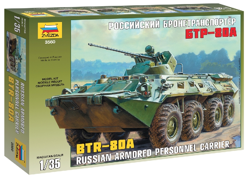 Btr-80a Tank 1:35 Plastic Model Kit ZVEZDA