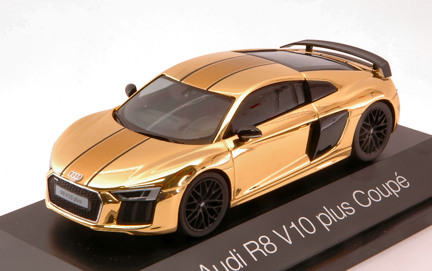 Audi R8 V10 Plus Coupe Gold 1:43 Model HERPA | eBay
