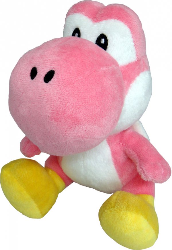 pink yoshi plush toy