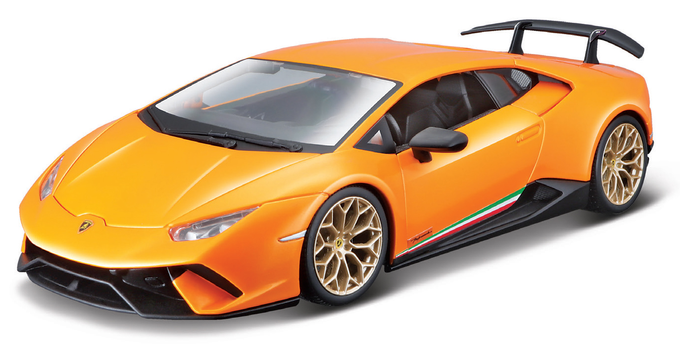 Lamborghini Huracan Performante Orange 1:24 Model BBURAGO - Picture 1 of 1