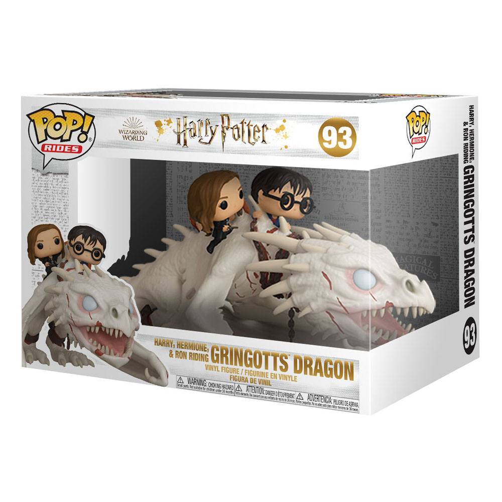 Figurine POP Harry Potter Gringotts Dragon with Harry, Ron and