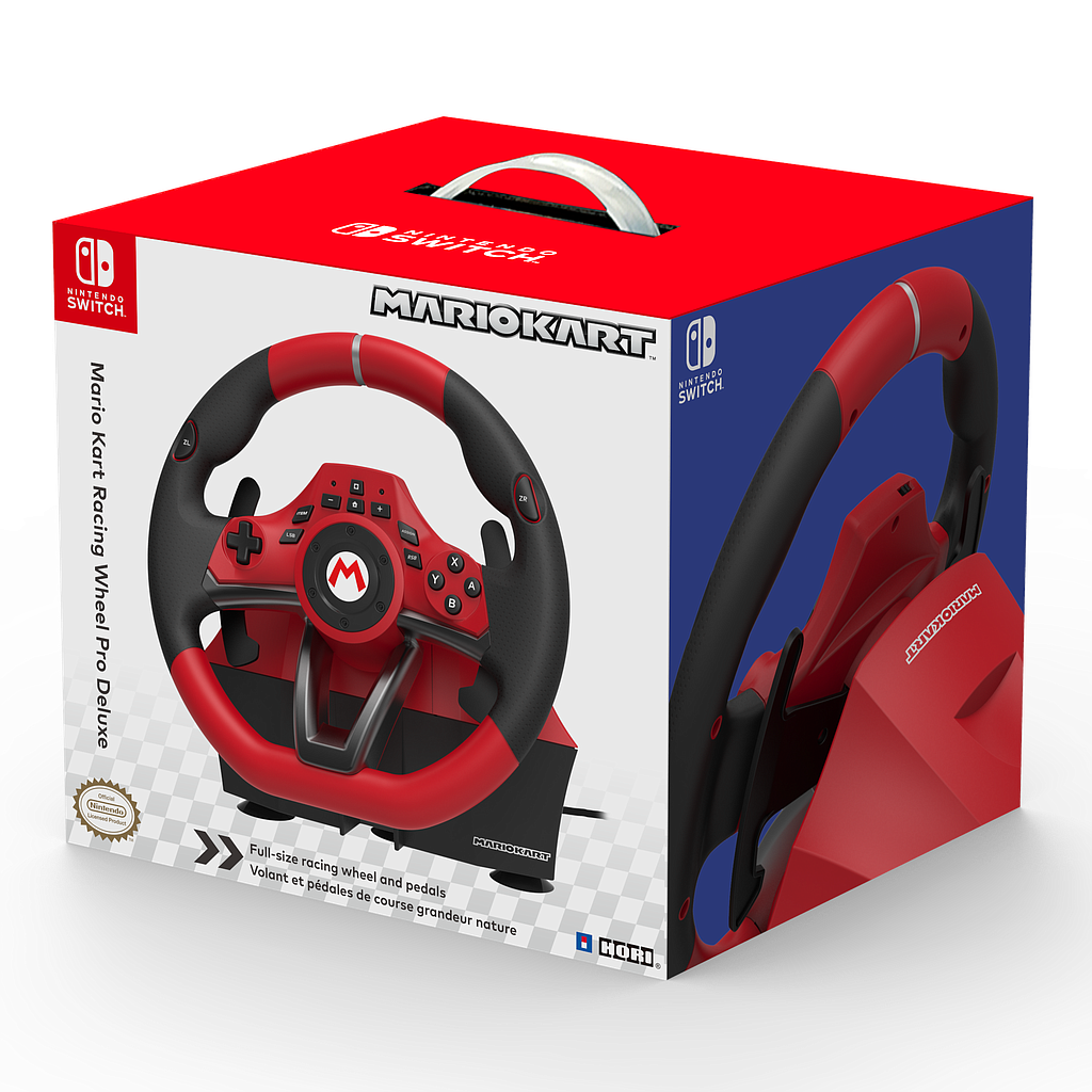 Hori Volante Mario Kart Racing Wheel Pro Deluxe - Ufficiale Nintendo Switch HORI