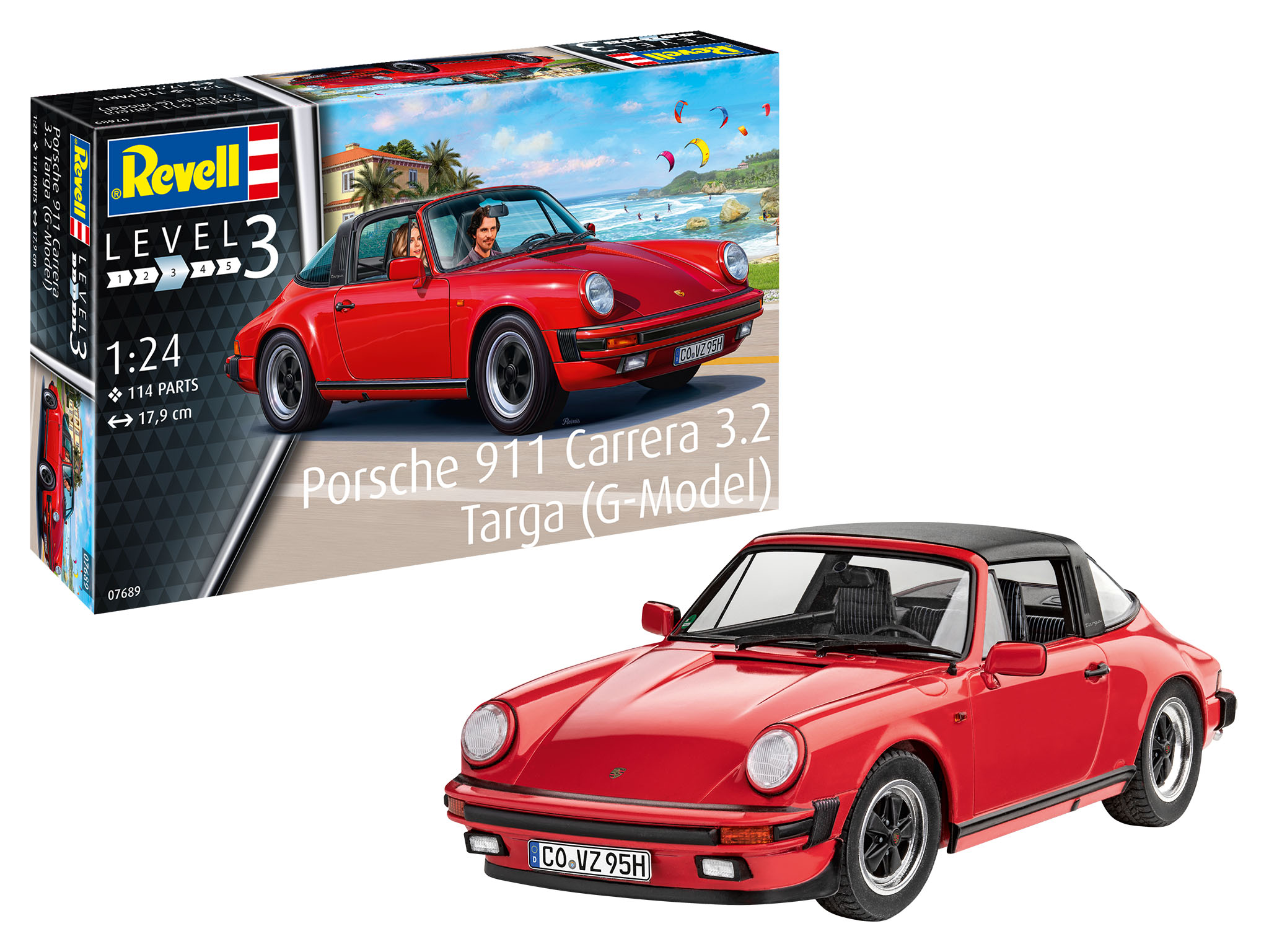 Porsche 911 Carrera 3.2 Targa (G-Model) 1:24 Plastic Model Kit