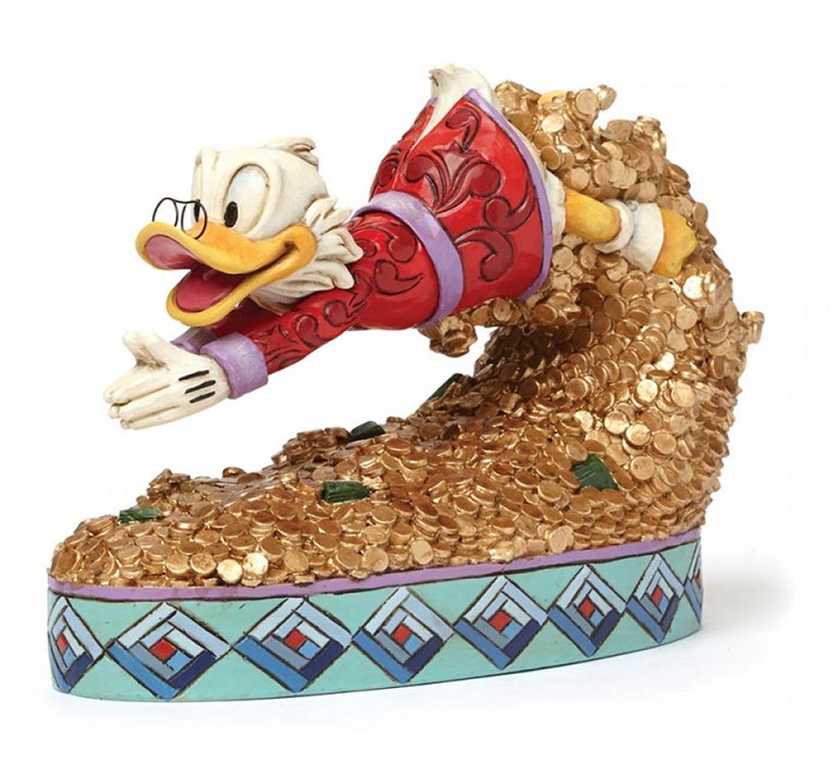 Zio Paperone Tuffo Nel Tesoro Disney Statuette DISNEY TRADITIONS