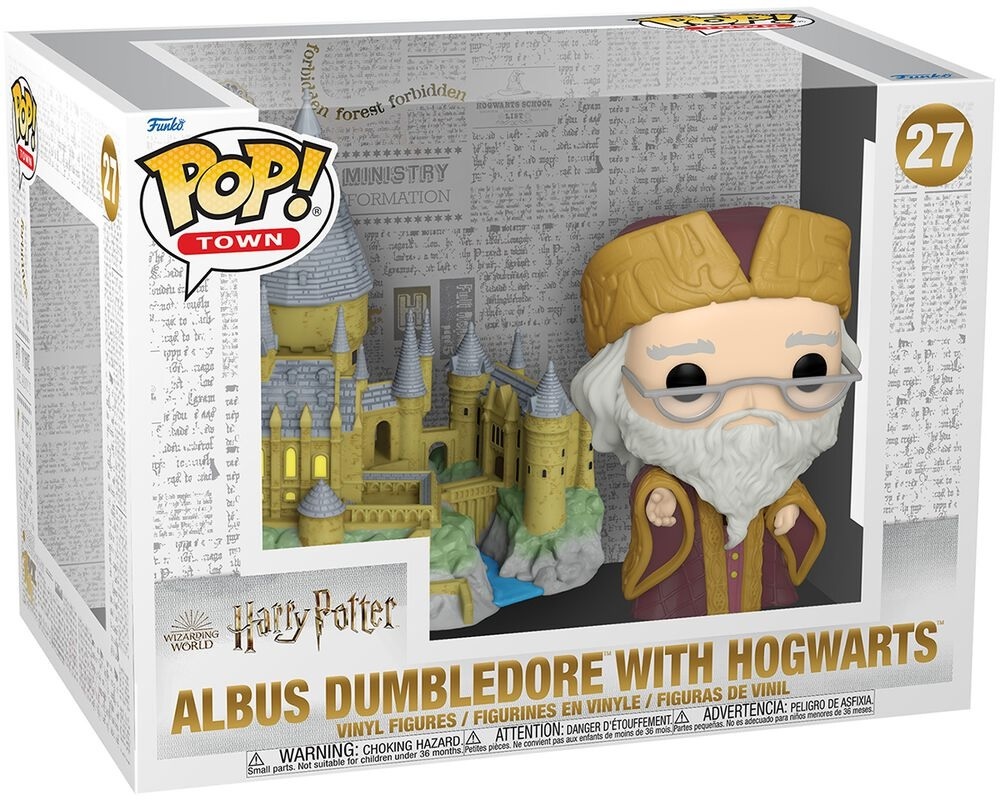 Harry Potter Albus Dumbledore With Hogwarts POP Town #27 Vinyl Figure FUNKO - Picture 1 of 2