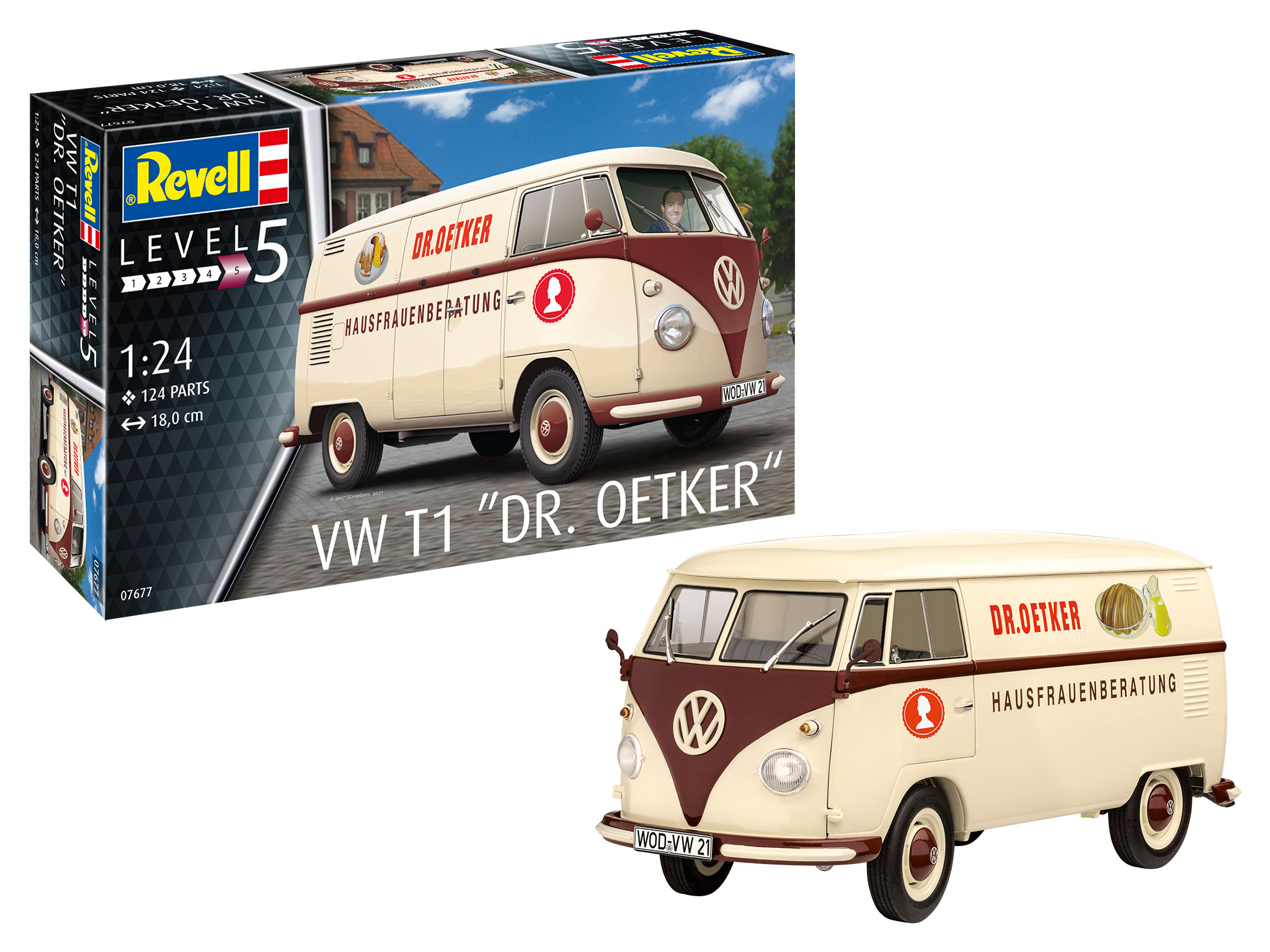 Vw T1 Dr. Oetker 1:24 Plastic Model Kit 07677 REVELL | eBay