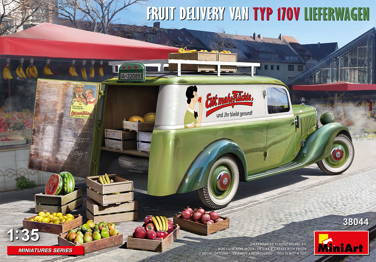Fruit Delivery Van Typ 170v Lieferwagen 1:35 Plastic Model Kit MINIART