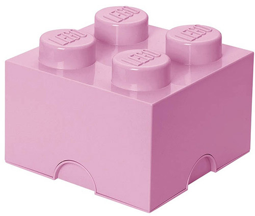 Contenitore LEGO Brick 4 Rosa Scuro ROOM COPENHAGEN - 第 1/1 張圖片