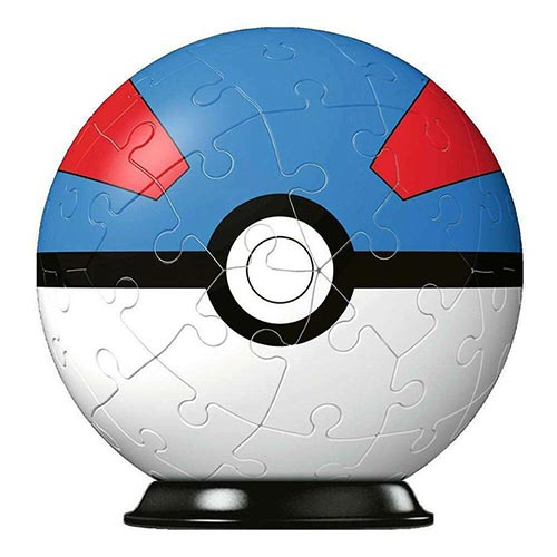 Pokemon Pokeball Blu Super Ball Puzzle 3D 54pz RAVENSBURGER