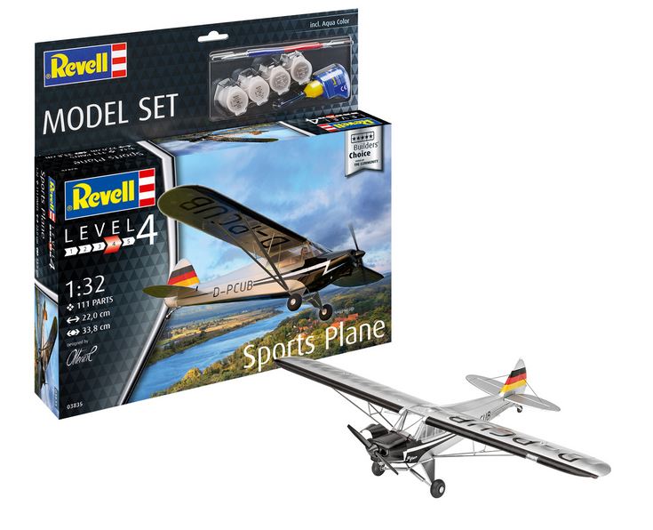 Model Set Sports Plane Builders Choice 1:32  Plastic Model Kit REVELL