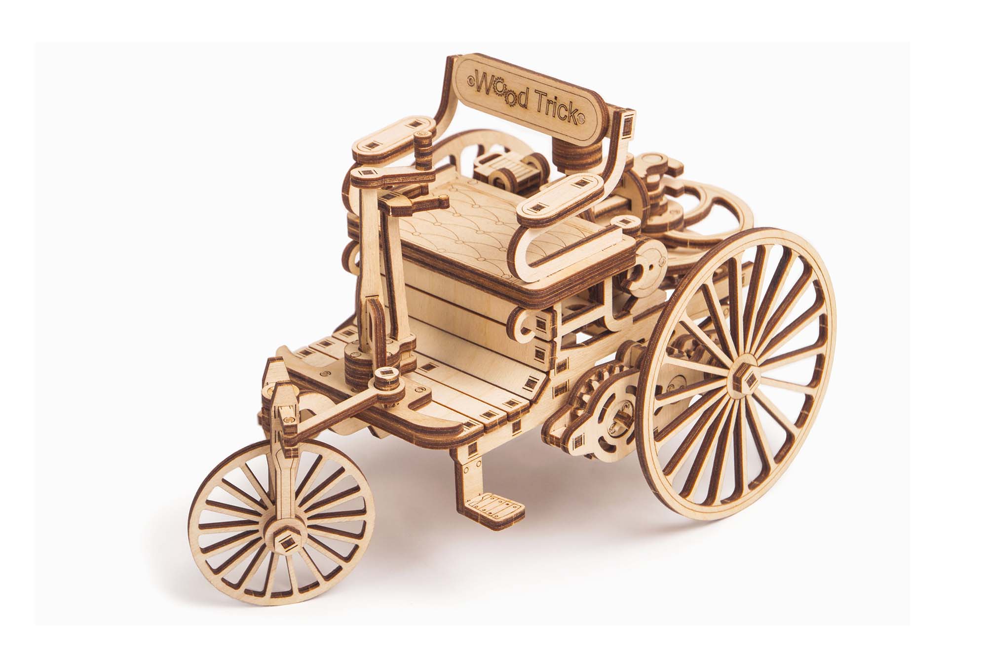 FIRST CAR MODEL Kits To Build Wooden Model Kit Wood Trick £29.54