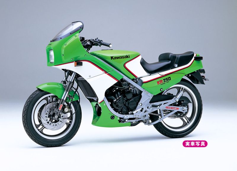 Kawasaki Kr250 (KR250A) Motorbike 1:12 Plastic Model Kit HASEGAWA