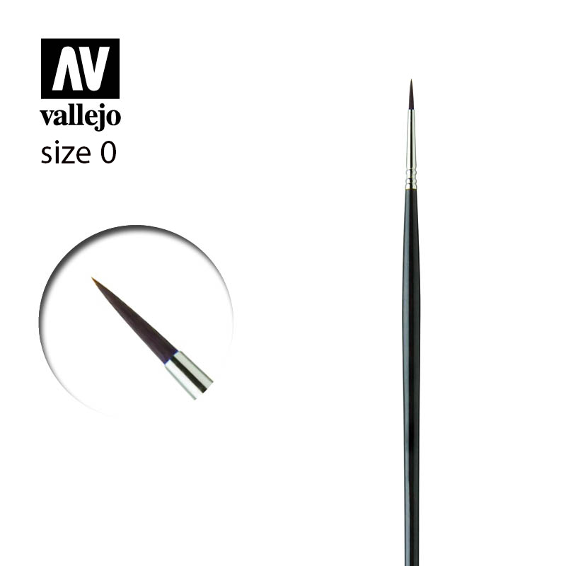 Pennello Brush Kolinsky Sable 0 P180000 VALLEJO