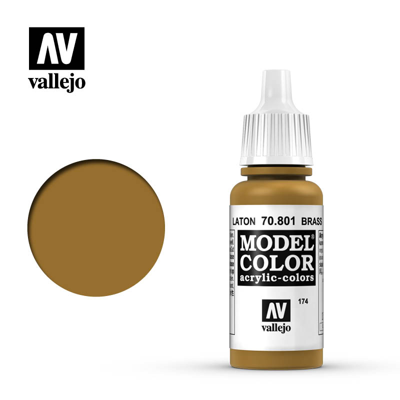 Valejo Model Color Acrylic Paint Colore Acrilico 174 Brass 70801 VALLEJO