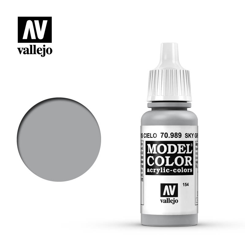 Valejo Model Color Acrylic Paint Colore Acrilico 154 Sky Grey 70989 VALLEJO