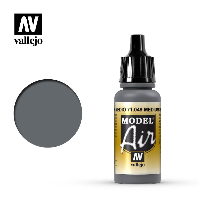 Vallejo Model Air Acrylic Airbrush Acrilico Aerografo 71049 Medium Sea Grey