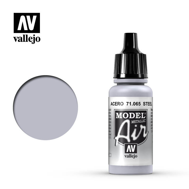 Vallejo Model Air Acrylic Color For Airbrush Acrilico Per Aerografo 71065 Steel