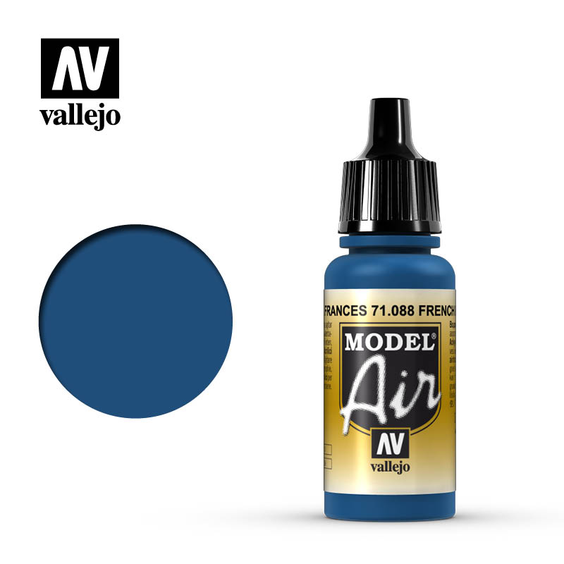 Vallejo Model Air Acrylic Color Airbrush Acrilico Aerografo 71088 French Blue