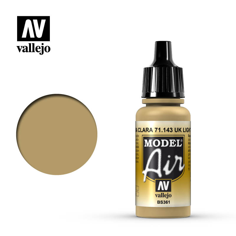 Vallejo Model Air Acrylic Color Airbrush Acrilico Aerografo 71143 Uk Light Stone