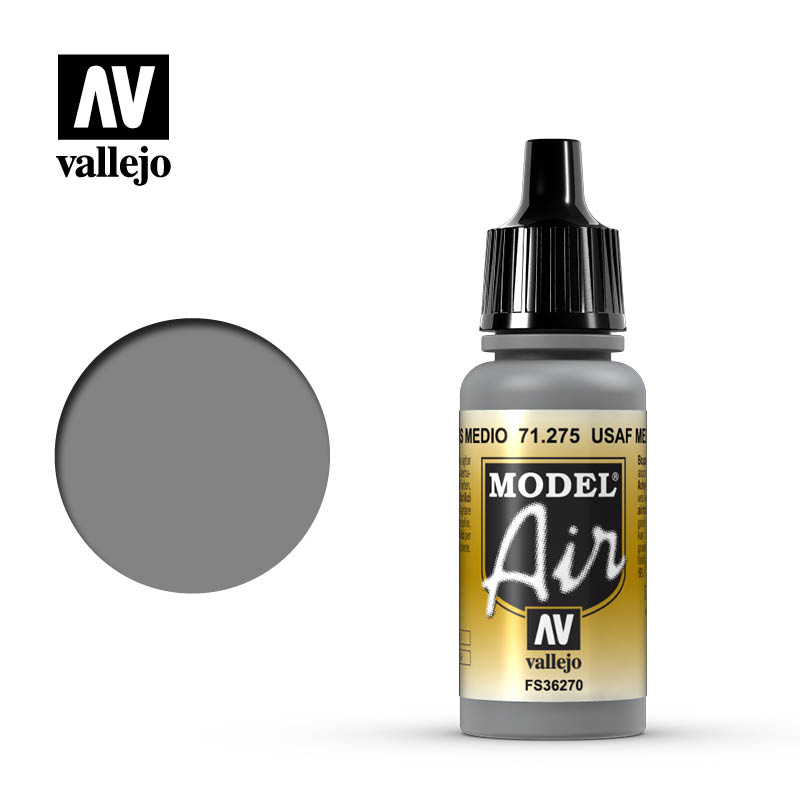 Vallejo Model Air Acrylic Airbrush Acrilico 71275 Usaf Medium Grey Fs36270