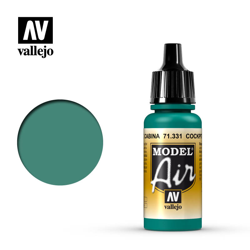Vallejo Model Air Acrylic Airbrush Acrilico 71331 Cockpit Emerald Green Faded