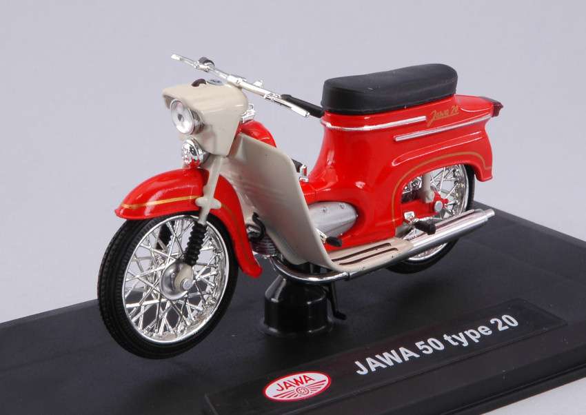ABREX JAWA 50 PIONYR 1950 CREAM 1:18 Abrex Moto Die Cast Modellino 
