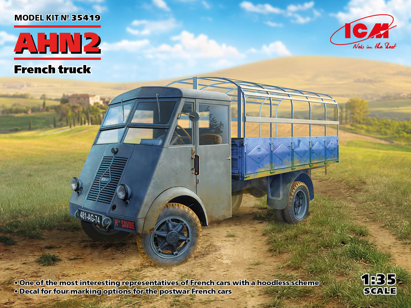 Ahn2, French Truck 1:35 Plastic Model Kit ICM - Foto 1 di 1