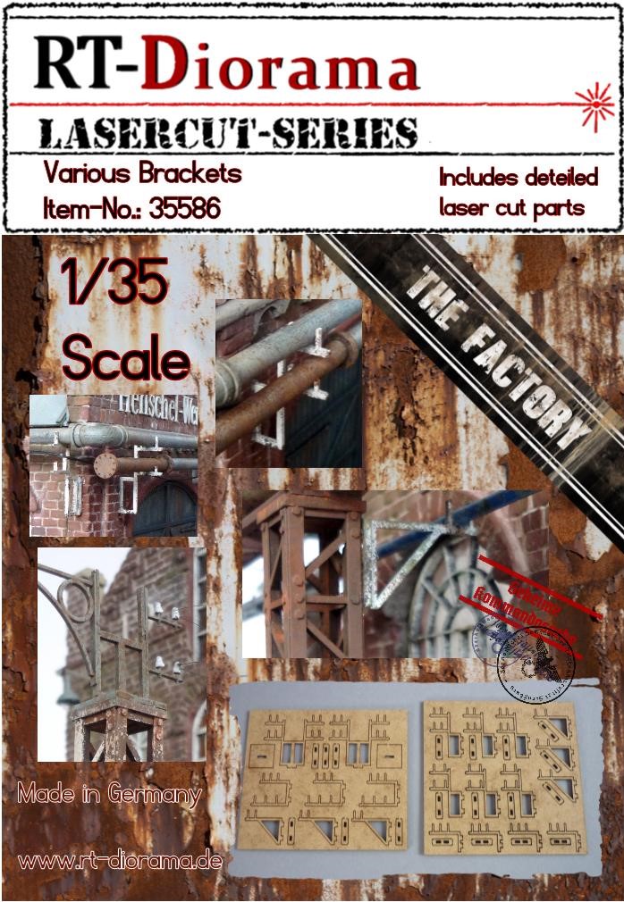 Various Brackets Brackets Various 1:35 Plastic Model Kit RT-DIORAMA