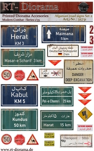 Afghanian Road Signs No.2 Afghanistan Road Sign No. 2 1:35 Kit