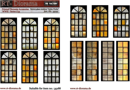 Factory Glass Windows Gotha Werke Glass Windows Factory Gotha Werke 1:35 Kit