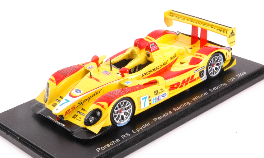 Porsche Rs Spyder #7 Winner 12 H Sebring 2008 Dumas / Bernhard / Collard Model - Foto 1 di 1