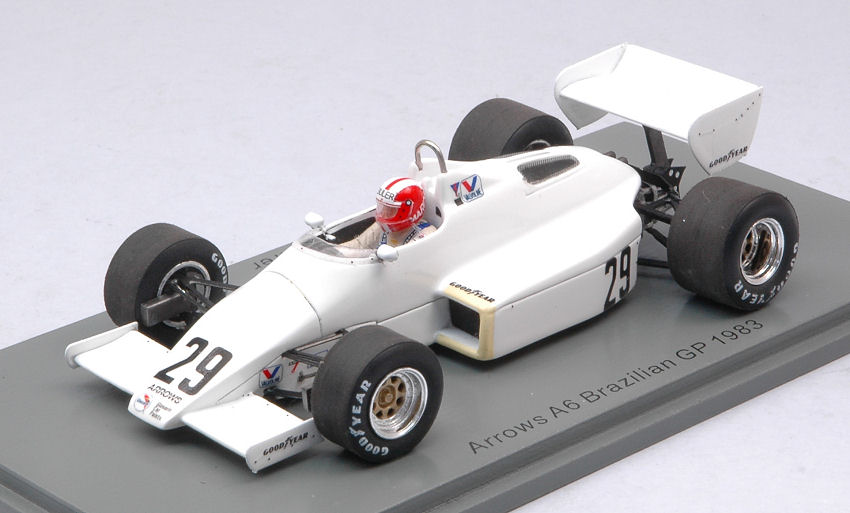 Arrows A6 Marc Surer 1983 #29 Brazilian Gp 1:43 Model S5778 SPARK MODEL - Foto 1 di 1