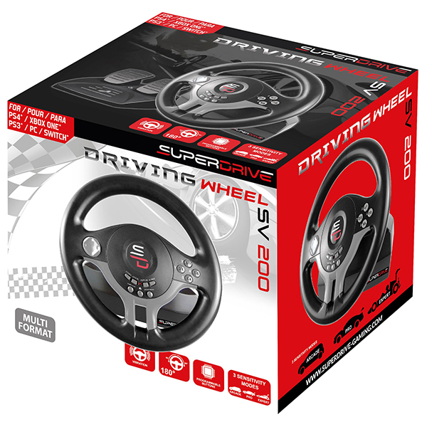 SUPERDRIVE Driving Wheel SV 200 SWITCH / PC / PS4 / Xbox ONE / PS3
