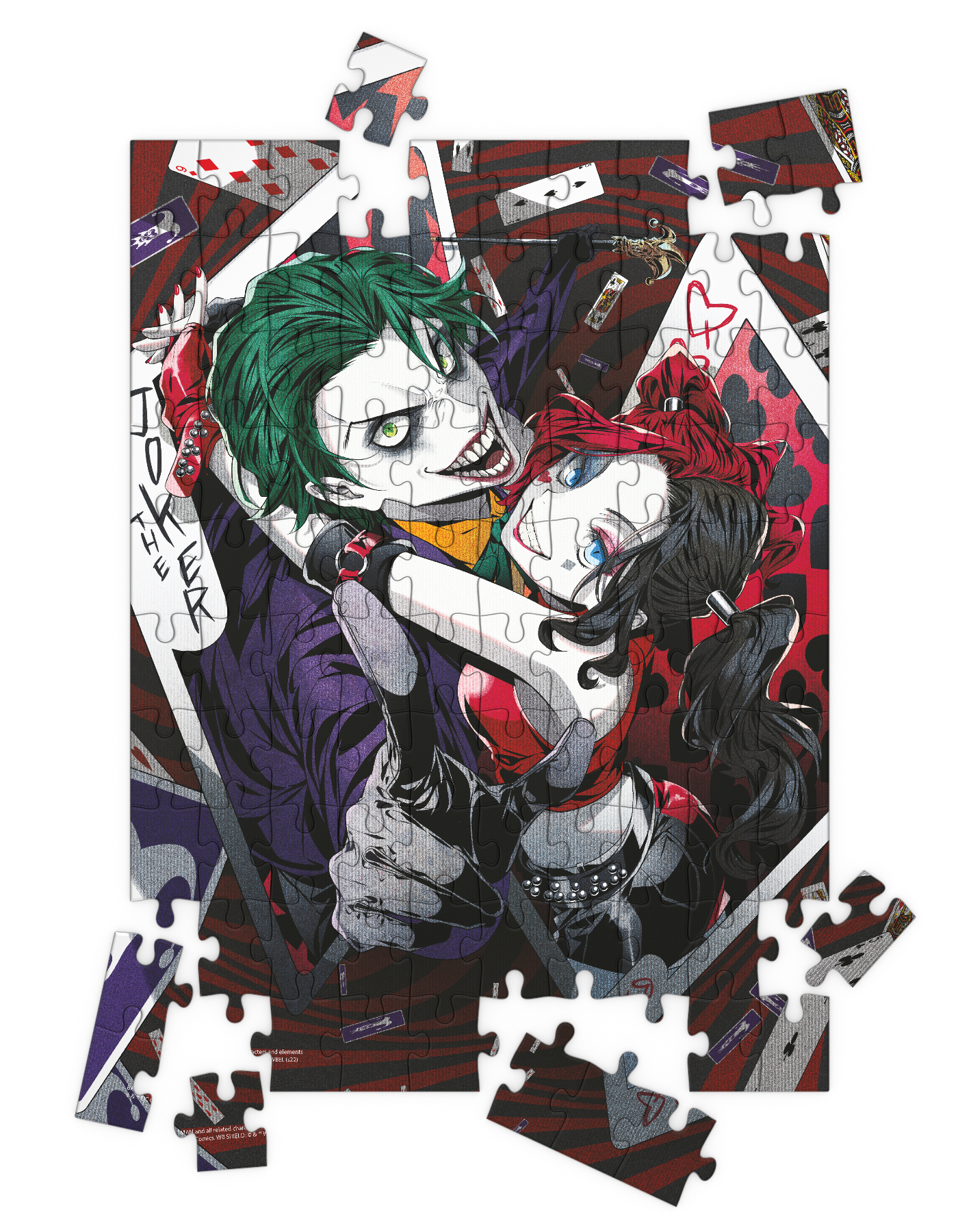 Joker & Harley Quinn Manga Puzzle 3D Effect 100 pcs SD TOYS | eBay